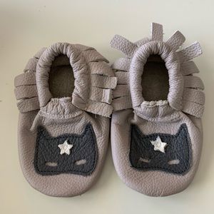 moccs size 0-6 months never worn